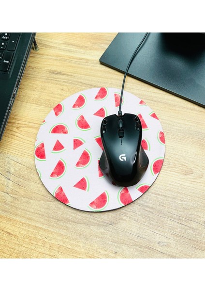 Karpuz Tasarımlı Oval Mouse Pad