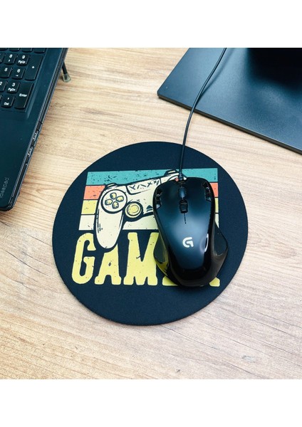 Gamer Tasarımlı Oval Mouse Pad