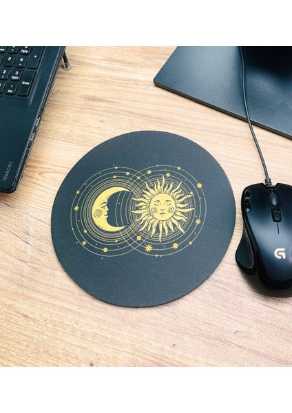 Tarot Tasarımlı Oval Mouse Pad