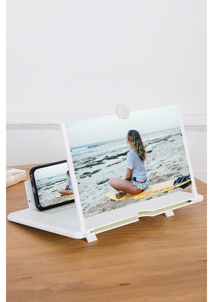Telefon Ekranı Genişletici Tablet Ekran Büyüteç Telefon ve Tablet Tutacağı Aparat