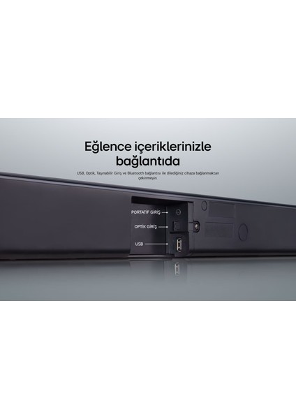 Asc-Kablosuz Subwoofer Optik USB -Bluetooth Bağlantı Kablosuz Üstün Bas Sqc2.dturllk 2.1 Kanal 300W Soundbar-Optik Kablo Hediyeli