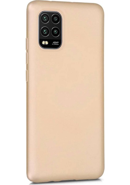 Xiaomi Mi 10 Lite Zoom Premium Silikon Kılıf Gold