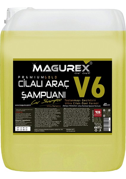 V6 Araç Şampuani Ultra 20 Lt