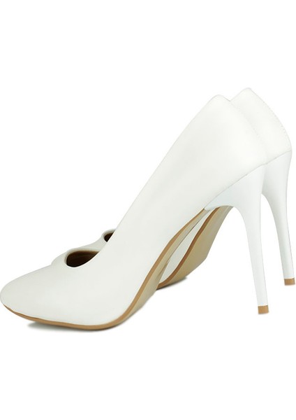 111505 468 Kadın Beyaz Cilt Stiletto Büyük & Küçük Numara Stiletto modelleri