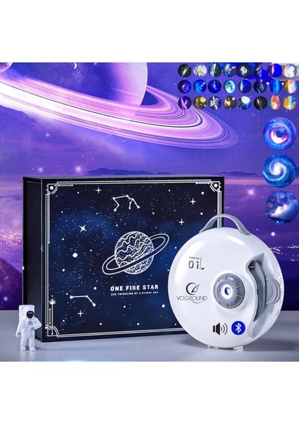 Projektör Gece Masa Lambası Gala x y Gökyüzü Star Projeksiyon Kumandalı Samanyol