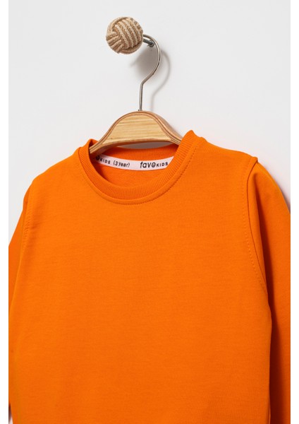 Erkek Çocuk Basic Mavsimlik 2 Iplik Penye Bisiklet Yaka Sweatshirt fiyatları