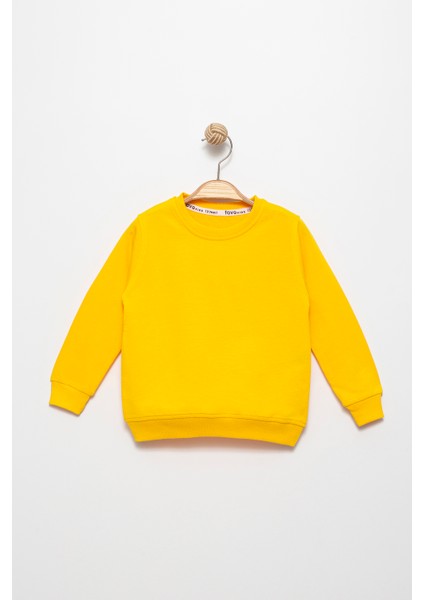 Erkek Çocuk Basic Mavsimlik 2 Iplik Penye Bisiklet Yaka Sweatshirt