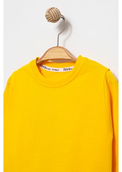 Erkek Çocuk Basic Mavsimlik 2 Iplik Penye Bisiklet Yaka Sweatshirt fiyatları