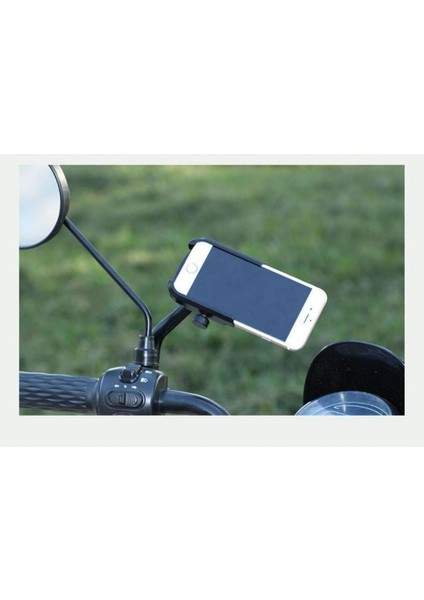 Metal Ayna ve Gidon Bağlantılı Metal Motorsiklet Telefon Tutucu fırsatları