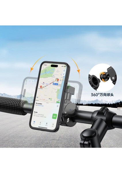 Darbeye Dayanıklı Şok Emici Gidon Motosiklet Telefon Tutucu Bisiklet Scooter Atv Telefonu Tutucu modelleri