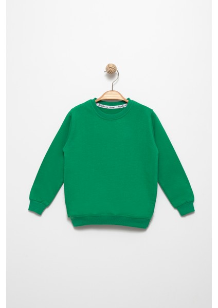 Erkek Çocuk Basic Mavsimlik 2 Iplik Penye Bisiklet Yaka Sweatshirt