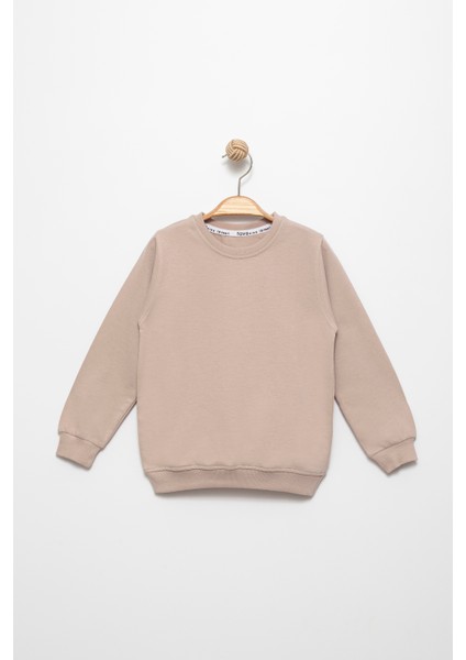 Erkek Çocuk Basic Mavsimlik 2 Iplik Penye Bisiklet Yaka Sweatshirt