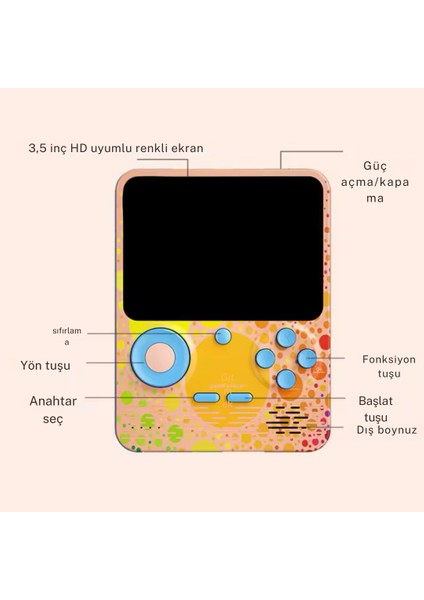 G6 Retro 3.5 Inç Tv Bağlanan 2.joystickli Oyun Konsolu Mavi 666 Klasik Oyunlar fiyatları