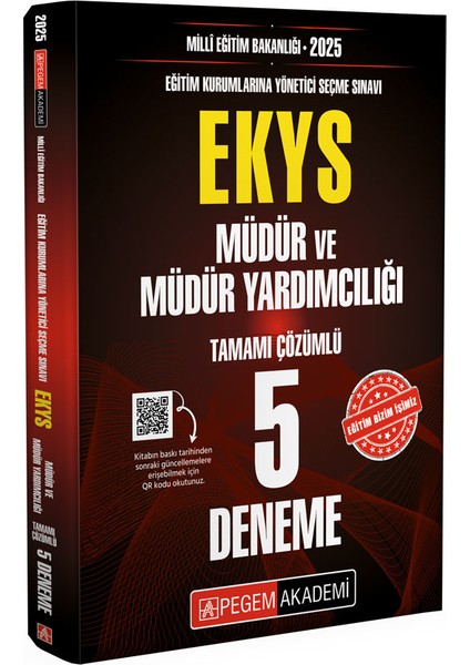 2025 MEB EKYS Müdür ve Yardımcılığı 5 Deneme