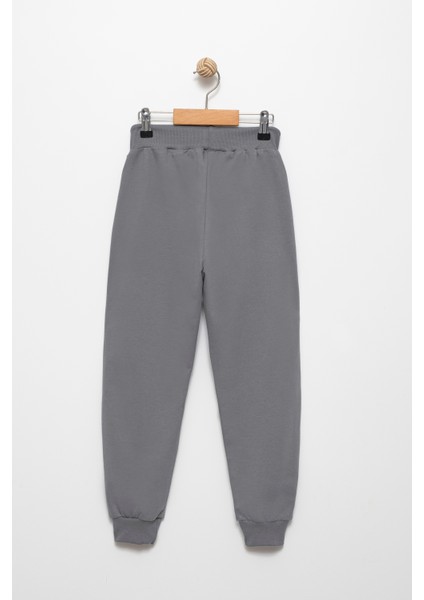 Erkek Çocuk Basic Jogger Eşofman Altı - Lastikli Paça ve Kordonlu Bel