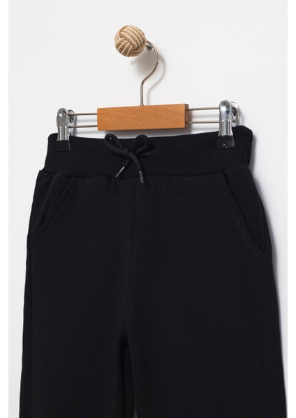 Erkek Çocuk Basic Jogger Eşofman Altı - Lastikli Paça ve Kordonlu Bel