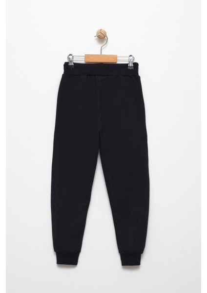 Erkek Çocuk Basic Jogger Eşofman Altı - Lastikli Paça ve Kordonlu Bel