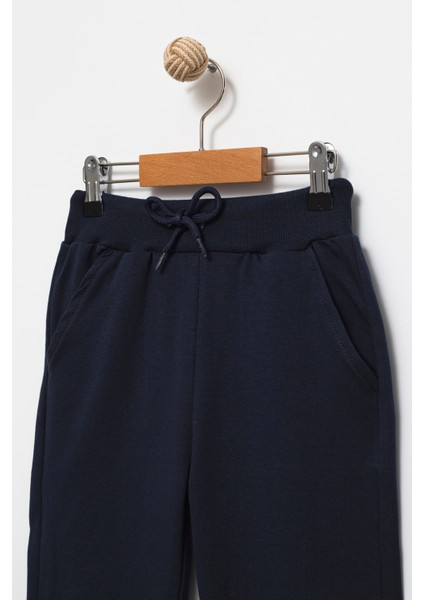 Erkek Çocuk Basic Jogger Eşofman Altı - Lastikli Paça ve Kordonlu Bel