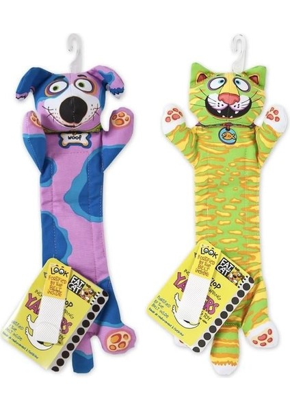 Fat Cat Yankers Dayanıklı Kanvas Kumaştan Sesli Kedi Köpek Oyuncağı 38X6 cm