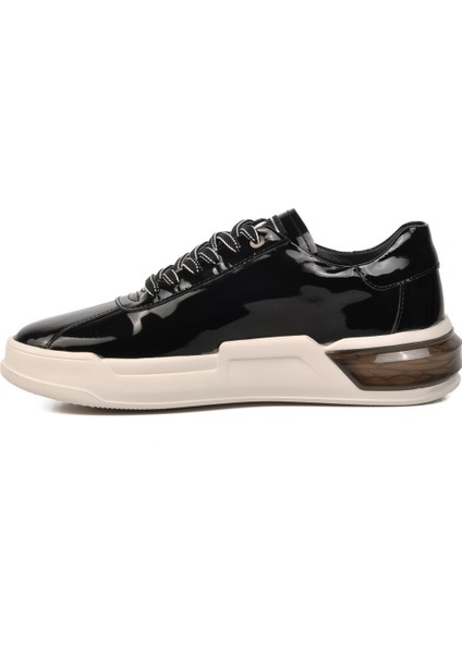 Ayakmod Siyah Rugan-Beyaz Erkek Sneaker