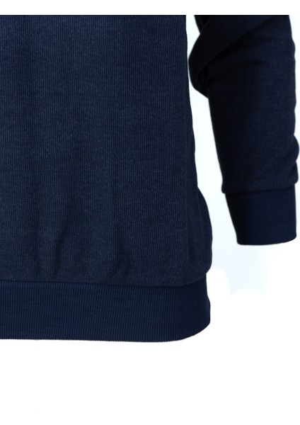 Erkek Kışlık Kazak Pamuklu Örme Düğmeli Polo Yaka Cepli Uzun Kollu Rennes Desenli Rahat fırsatları