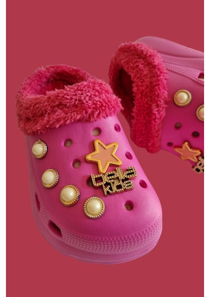 Günlük Içi Kürklü Taşlı Ev,ana Sınıf,kreş Terliği 1 Numara Büyük Alınız fiyatları