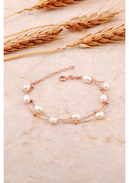 Inci Iki Sıra Rose Gümüş Bileklik 4741 fiyatları