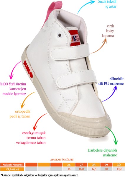 Garf Günlük Cırtlı Kız Çocuk Bot Ayakkabı fiyatları