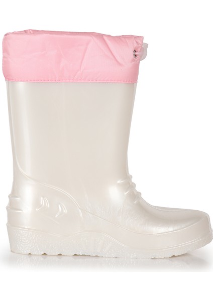 Linze Sedefli Su Geçirmez Kız Çocuk Yağmur Çizmesi fırsatları