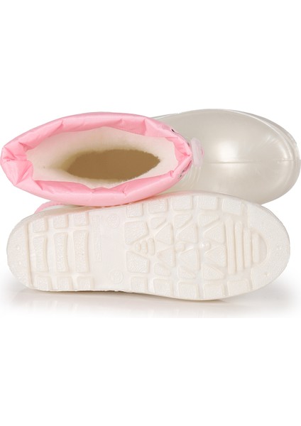 Linze Sedefli Su Geçirmez Kız Çocuk Yağmur Çizmesi indirimleri