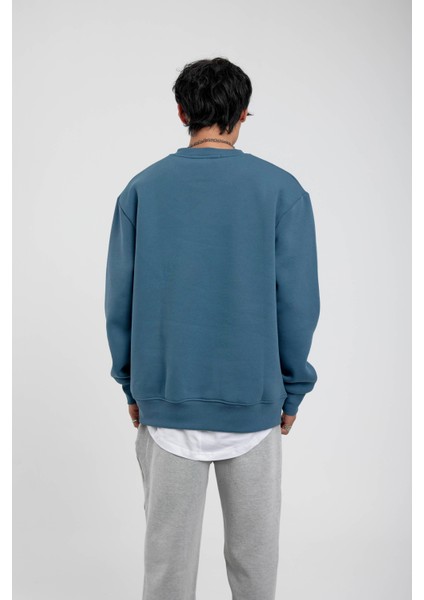 Mavi San Diego Yazılı Sweatshirt modelleri