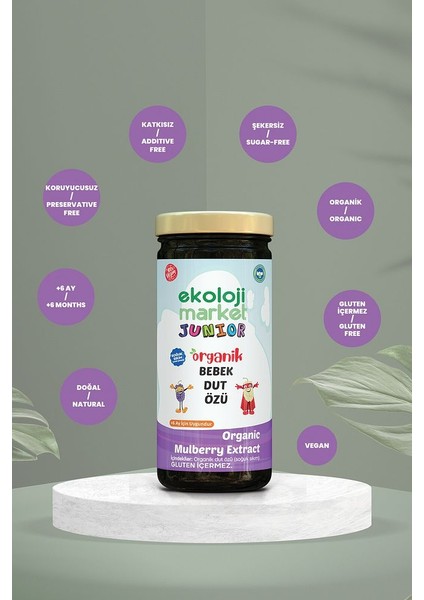 Organik Bebek Dut Özü 290 gr 6 Lı Paket Organic Baby Mulberry Extract 290 gr 6 Pack fırsatları