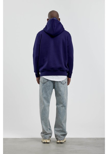 Lacivert Harvest 7 Yazılı Kapüşonlu Sweatshirt fırsatları