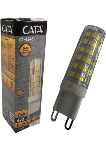 CT-4248 7W Kapsül Ampül G9 Duy Beyaz Isik