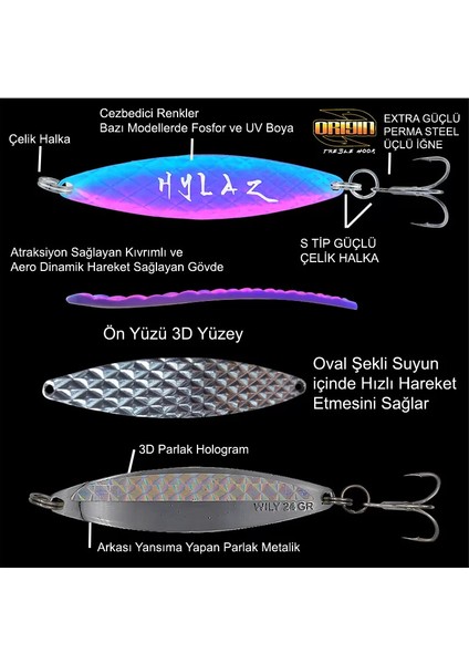 Hylaz Kaşık 24 gr 90 mm - Arkası Hologramlı fiyatları