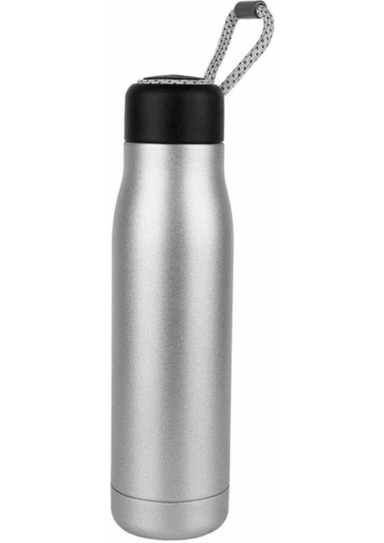 Çift Katmanlı 600 ml 304 Çelik Termos 547 Siyah