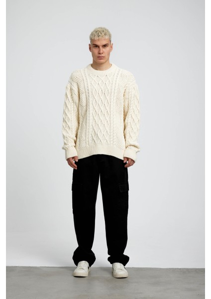 Ekru Beyaz Kalın Örme Triko fiyatları