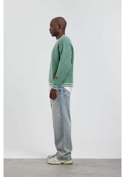 Su Yeşili V Yaka Triko indirimleri