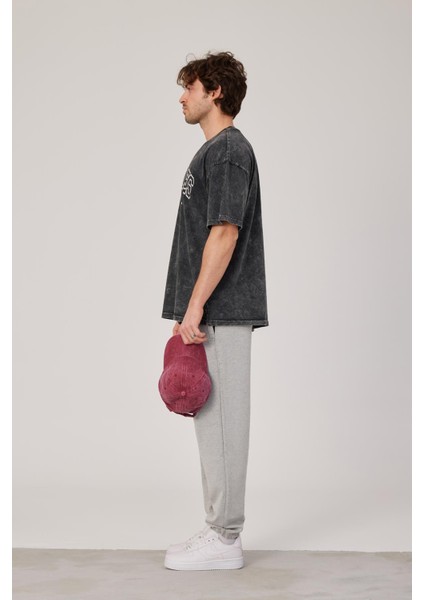 Los Angeles Yazılı Yıkamalı Füme Tshirt fırsatları