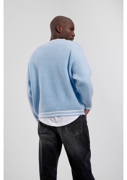 Bebe Mavisi V Yaka Triko modelleri