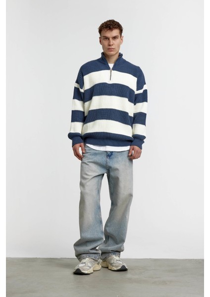 Indigo Beyaz Örme Triko