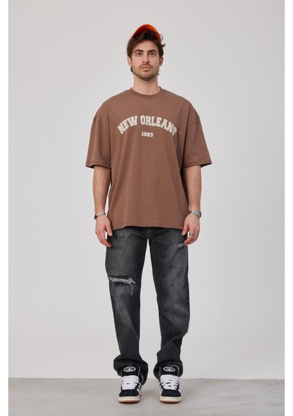 New Orleans Kahverengi Tshirt