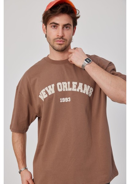 New Orleans Kahverengi Tshirt modelleri