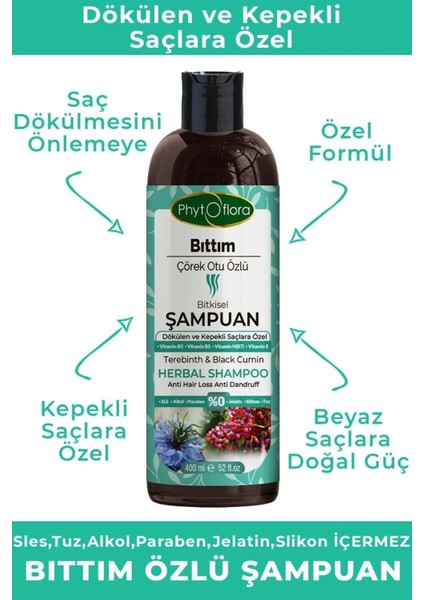 Bıttım Çörek Otu Özlü Bitkisel Şampuan