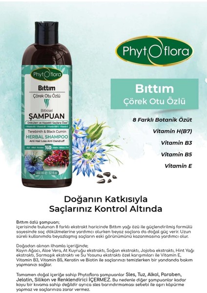 Bıttım Çörek Otu Özlü Bitkisel Şampuan