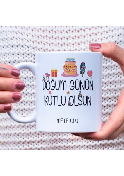 "doğum Günün Kutlu Olsun" Yazılı Isim Baskılı Kupa Bardak – Özel Günlerin En Anlamlı Hediyesi