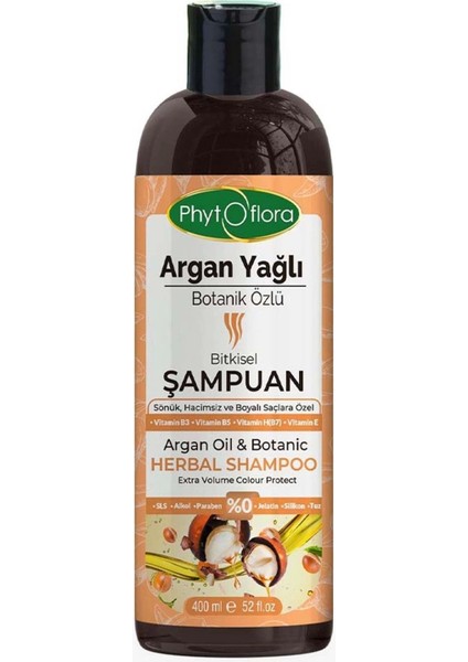 Argan Yağlı Botanik Özlü Bitkisel Şampuan