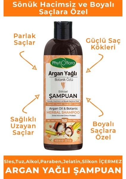 Argan Yağlı Botanik Özlü Bitkisel Şampuan