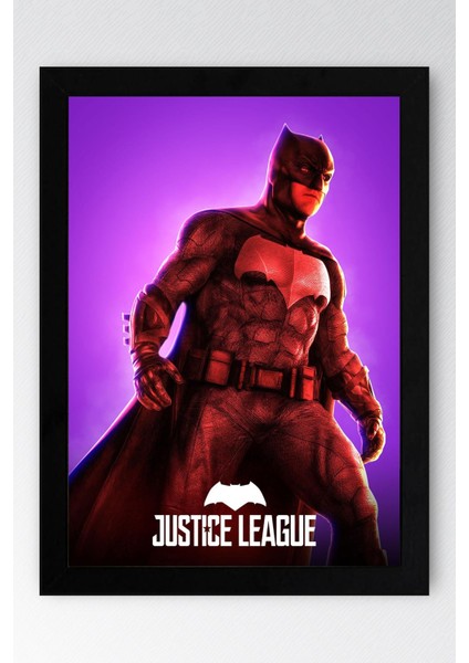 Adalet Birliği Batman Çerçeveli Tablo - Justice League Poster Tablo