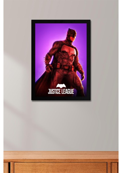 Adalet Birliği Batman Çerçeveli Tablo - Justice League Poster Tablo fırsatları
